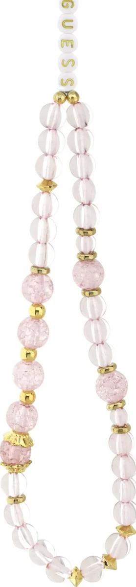 Guess IML Flowers Strap Case with MagSafe for iPhone 17 Air 6.5" Pink - GUHMP17MHFWBRCESP