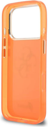Guess IML 4G Script Metal Logo Case with MagSafe for iPhone 17 Pro 6.3" Orange  - GUHMP17L5HC4MLSO