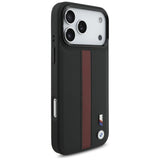 BMW M Perforated Stripe Logo Case with MagSafe for iPhone 17 Pro Max 6.9" Red - BMHMP17X25PCPSKR