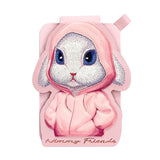 Nimmy Fashion & Cute Pink Rabbit Series Embroidery Magnetic Stand with MagSafe Pink - N-CXMC-ZJKT-08