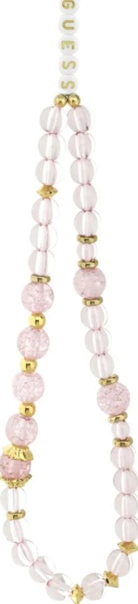 Guess IML Flowers Strap Case with MagSafe for iPhone 17 Pro 6.3" Pink - GUHMP17LHFWBRCESP