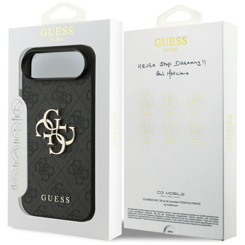 Guess 4G Big Logo Case for iPhone 17 Air 6.5" Black - GUHCP17M4GMGGR