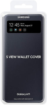 Samsung Galaxy A71 S View Wallet Cover Black - EF-EA715PBEGEU