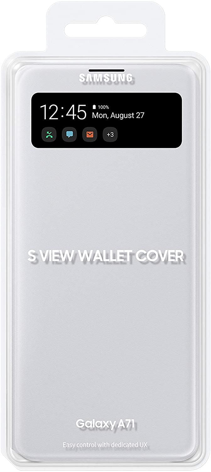 Samsung Galaxy A71 S View Wallet Cover White - EF-EA715PWEGEU