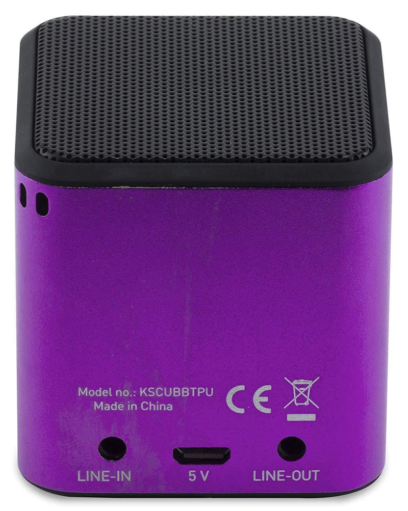 Kitsound Cube Wireless Speaker Purple - KSCUBBTPU