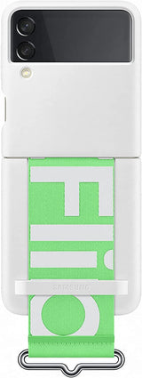 Samsung Galaxy Z Flip 3 Silicone Cover with Strap White - EF-GF711TWEGWW