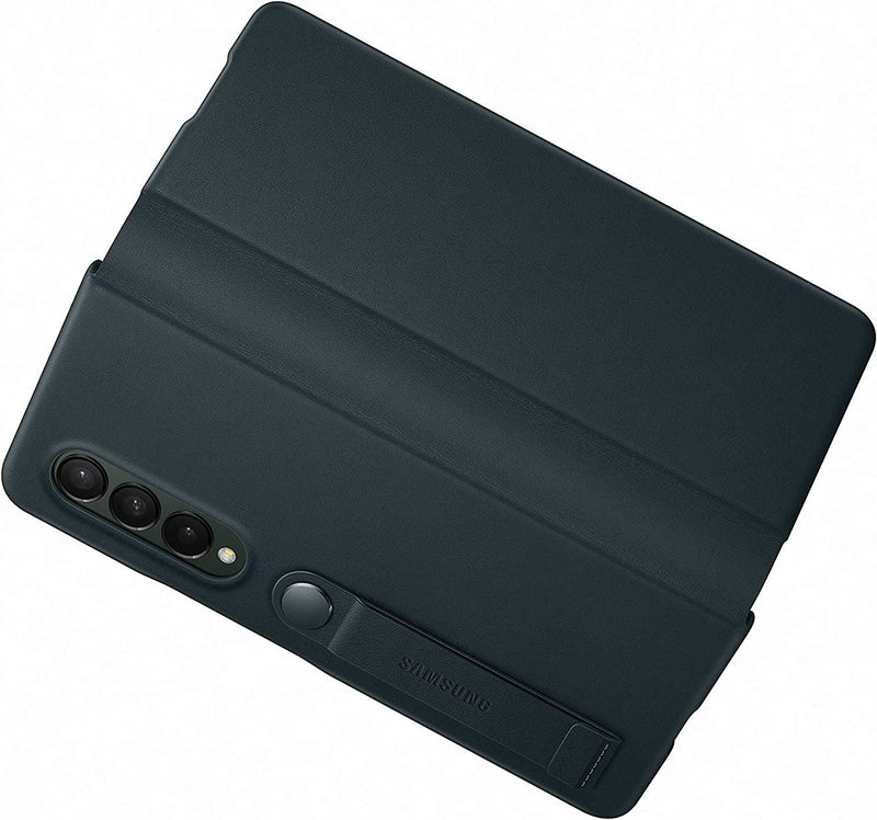 Samsung Galaxy Z Fold 3 Leather Flip Cover Green - EF-FF926LGEGWW