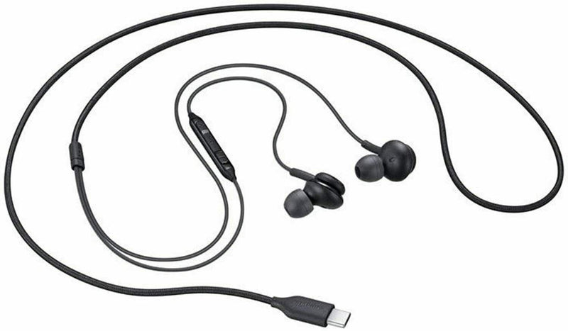 Genuine Samsung AKG Black Type C Headphone In Ear Headset EO-IC100BBEG