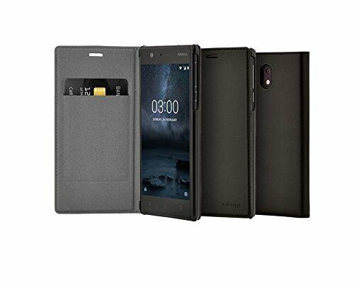 Genuine Nokia 3 Black Slim Flip Case Cover Wallet Pouch CP-303