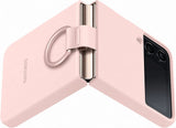 Samsung Galaxy Z Flip 4 Silicone Cover with Ring Pink - EF-PF721TPEGWW