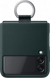Samsung Galaxy Z Flip 3 Silicone Cover with Ring Green - EF-PF711TGEGWW