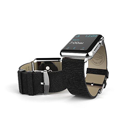 X-Doria Lux Band Black Leather Strap for Apple Watch 38 mm XD439664
