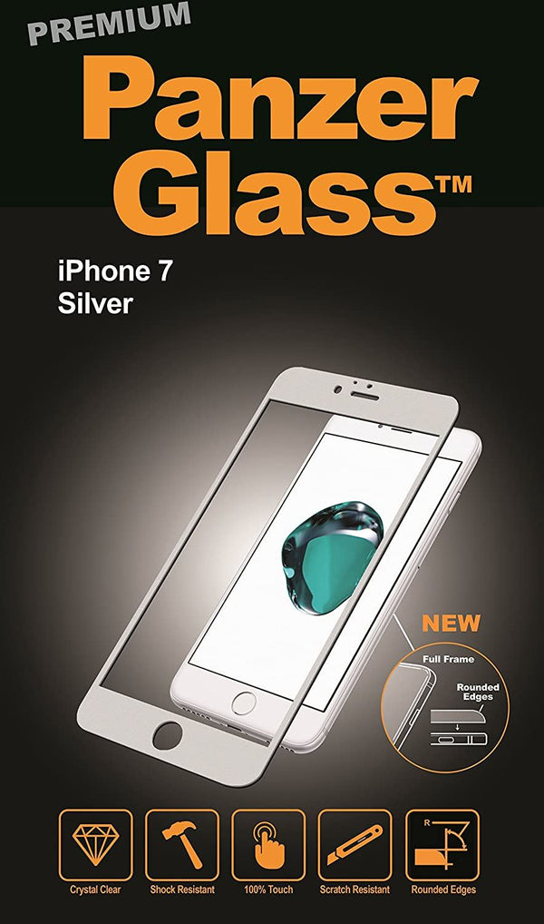 Panzer Premium Glass Silver for iphone 7/8/SE 2022 - PG2601