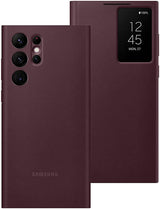 Samsung Galaxy S22 Ultra Clear View Cover Burgandy - EF-ZS908CEEGEW