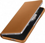 Samsung Galaxy Z Fold 3 Leather Flip Cover Brown - EF-FF926LAEGWW