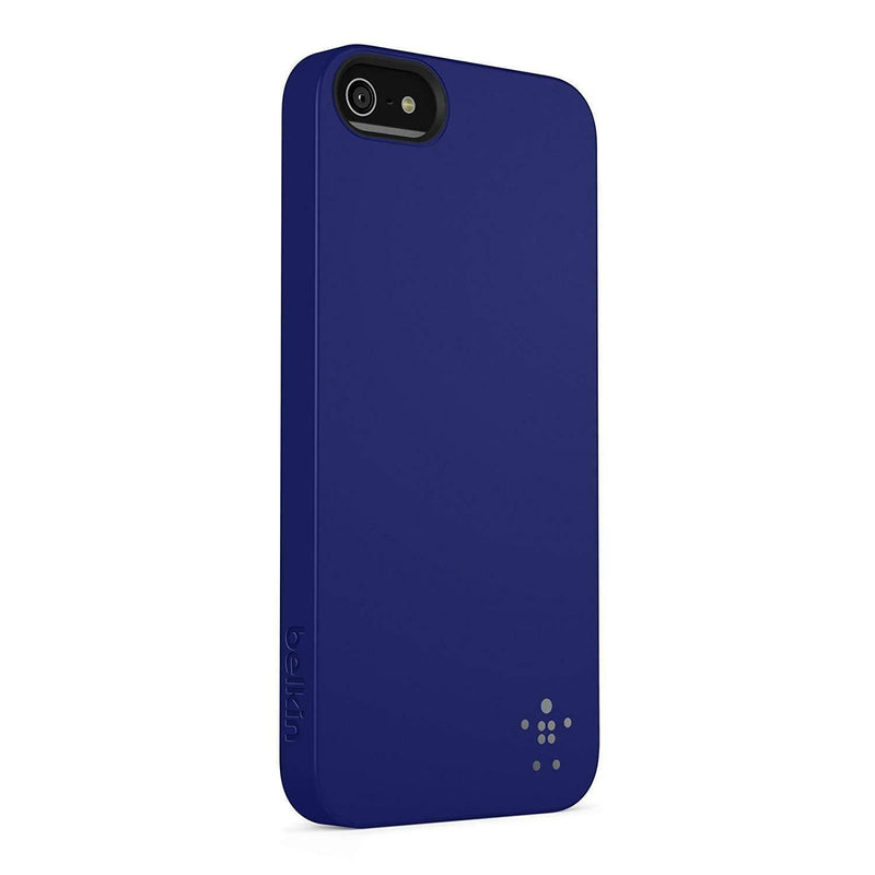 Genuine Belkin Shield Matte Case Cover iPhone 5 5S SE Indigo Blue F8W127vfC06