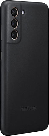 Samsung Galaxy S21 Leather Cover Black - EF-VG991LBEGWW