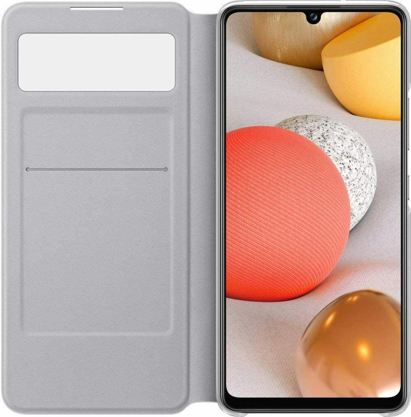 Samsung Galaxy A42 S View Flip Cover White Folio Case EF-EA426PWEG