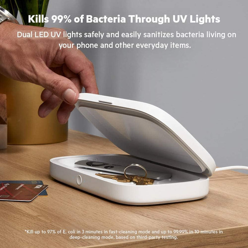 Belkin 10W Qi Wireless Charger with UV Sanitizer White - WIZ011btWH