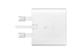 Samsung 3 Amp 25W UK USB C White Fast Mains Wall Charger EP-TA800