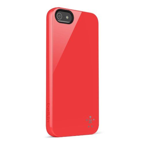 Belkin Grip Ruby Gloss Case Cover for iPhone 5 5S SE Red F8W158vfC01