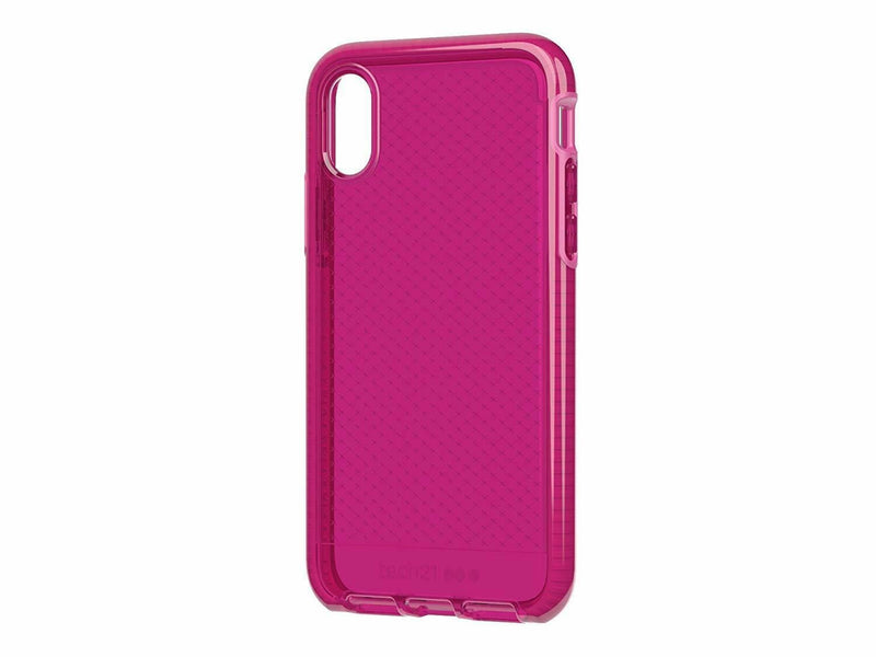 Tech21 Evo Check Pink Case Cover for iPhone X XS 5.8" Fuchsia T21-5995