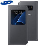 Samsung Galaxy S7 S View Cover Black - EF-CG930PBEGWW