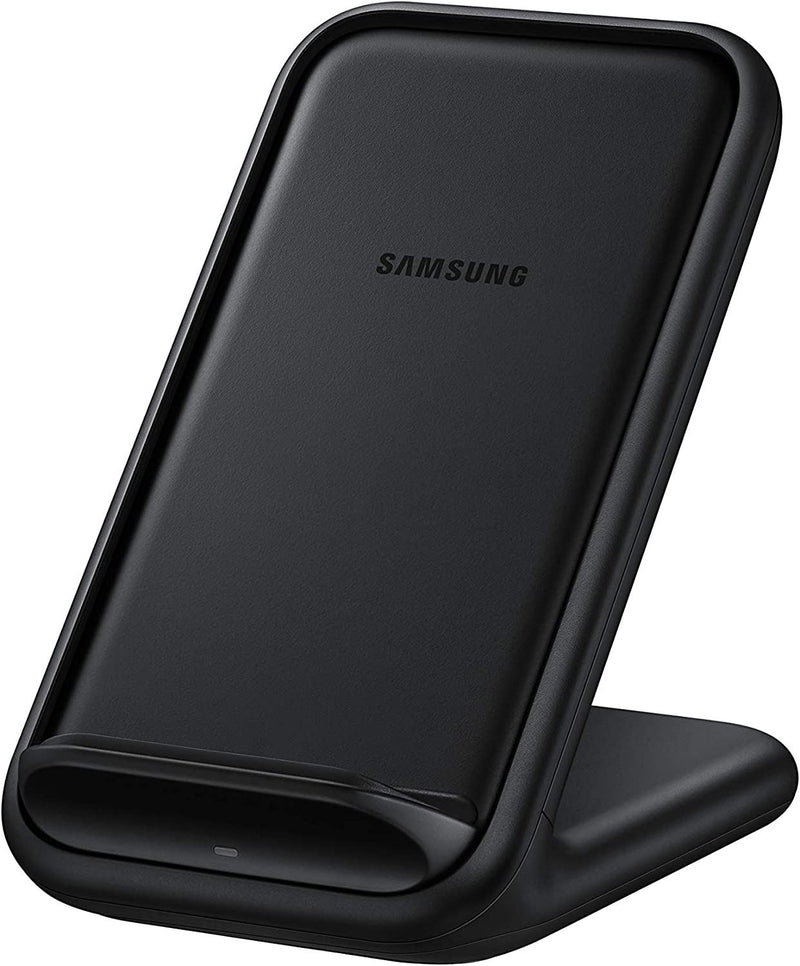 Samsung Black 15W Qi Wireless Charger Stand with EU 25W Plug - EP-N5200TBEGWW