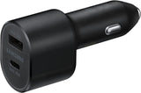 Samsung 60W Dual USB Car Charger with Type C Cable Black - EP-L5300XBEGEU