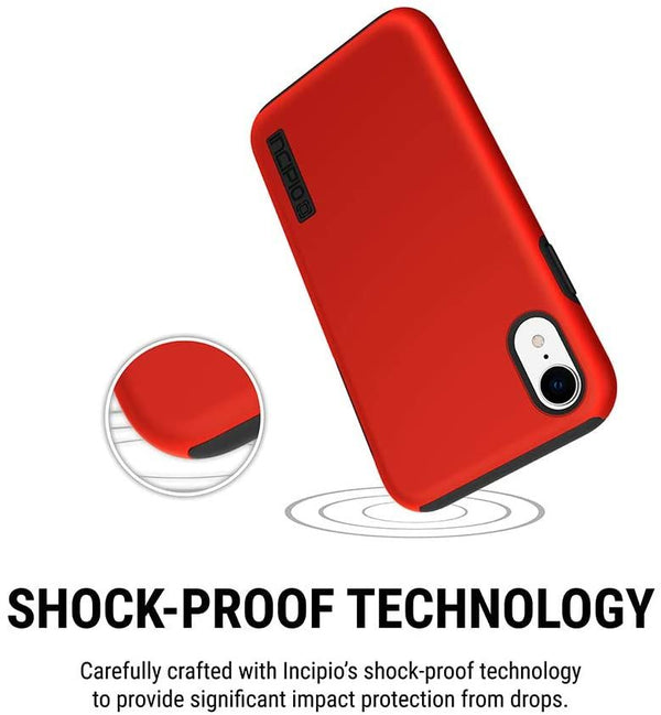 Incipio Dual Pro case for iphone XR Red/Black - IPH-1748-RBK