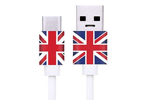 PhoneBuddy USB A to Type C Charging Cable UK Flag PBUJTYPEC