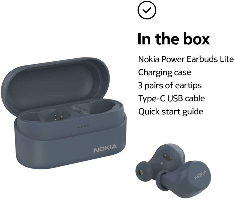 Nokia Power Earbuds Lite Wireless Headphones Fjord - BH-405