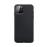 XQISIT Silicone Case for iPhone 12 Mini 5.4" Black Soft Touch Cover
