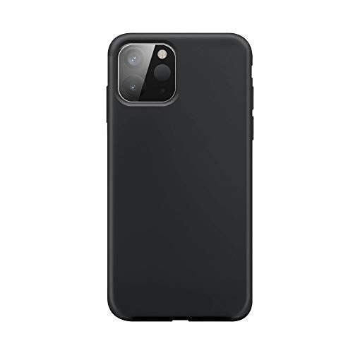 XQISIT Silicone Case for iPhone 12 Mini 5.4" Black Soft Touch Cover