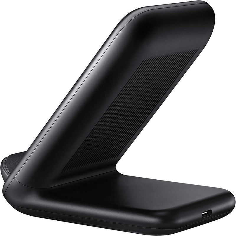 Samsung Black 15W Qi Wireless Charger Stand with EU 25W Plug - EP-N5200TBEGWW