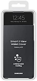 Samsung Galaxy A72 S View Wallet Cover Black - EF-EA725PBEGEE