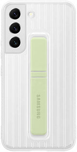 Samsung Galaxy S22 Protective Standing Cover White/Green - EF-RS901CWEGEW