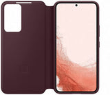 Samsung Galaxy S22 Clear View Cover Burgandy - EF-ZS901CEEGEW