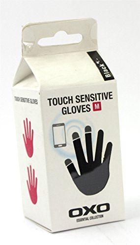 OXO Touch Screen Sensitive Gloves Finger Tip for phone Medium Black