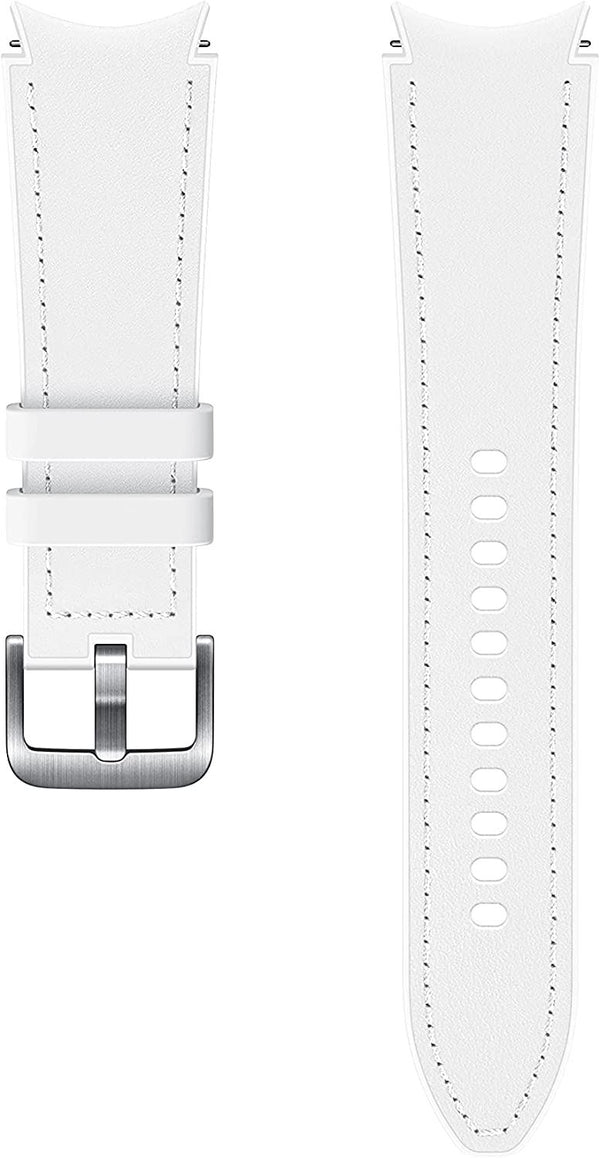 Samsung Galaxy Watch 4/5/5 Pro Hybrid Leather Band 20mm M/L White - ET-SHR89LWEGEU