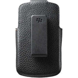 BlackBerry Black Leather Swivel Case Pouch Cover for Q10 ACC-50879-201
