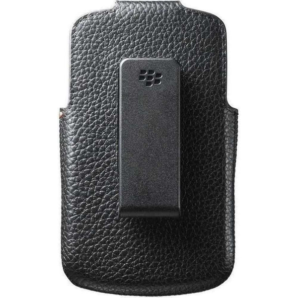 BlackBerry Black Leather Swivel Case Pouch Cover for Q10 ACC-50879-201
