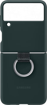 Samsung Galaxy Z Flip 3 Silicone Cover with Ring Green - EF-PF711TGEGWW