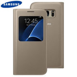 Samsung Galaxy S7 S View Cover Gold - EF-CG930PFEGWW