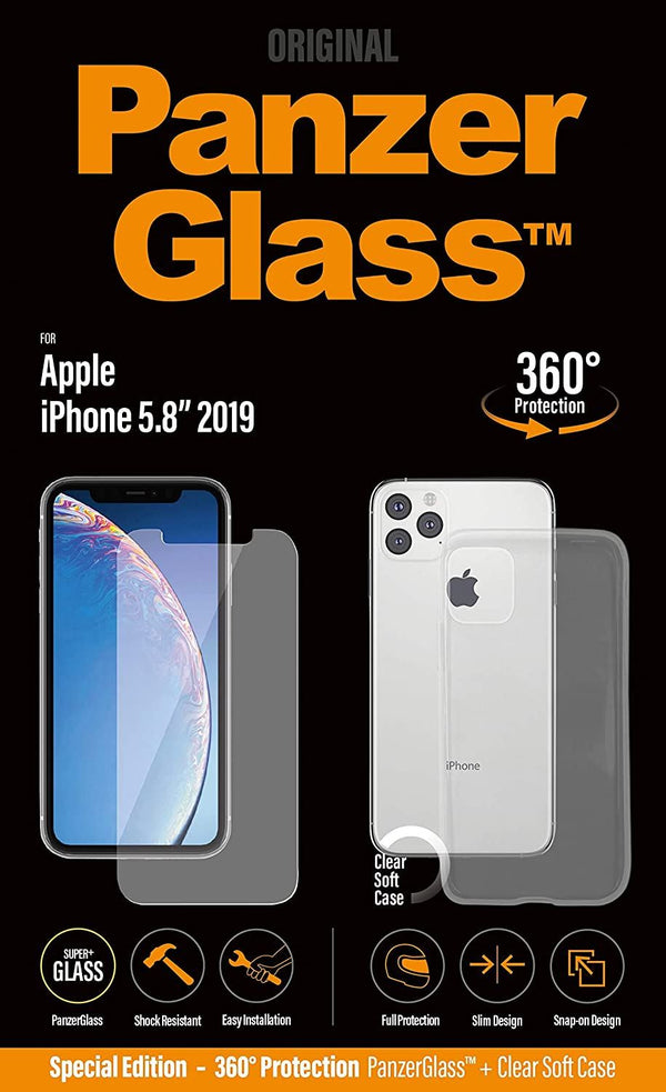 Panzer Glass 360 Protection for iphone 11 Pro with Clear Cover - B2661
