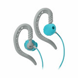 JBL Focus 100 Grey Blue Sport Wired Sweat Proof Headphone JBLFOCU100TEL