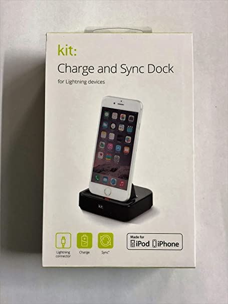 Kit Lightning Charge Sync Black Cradle Dock iPhone 6 7 8 SE 11 Plus X XS XR Max