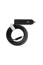 STK Noodle Lightning + USB Car Charger Black