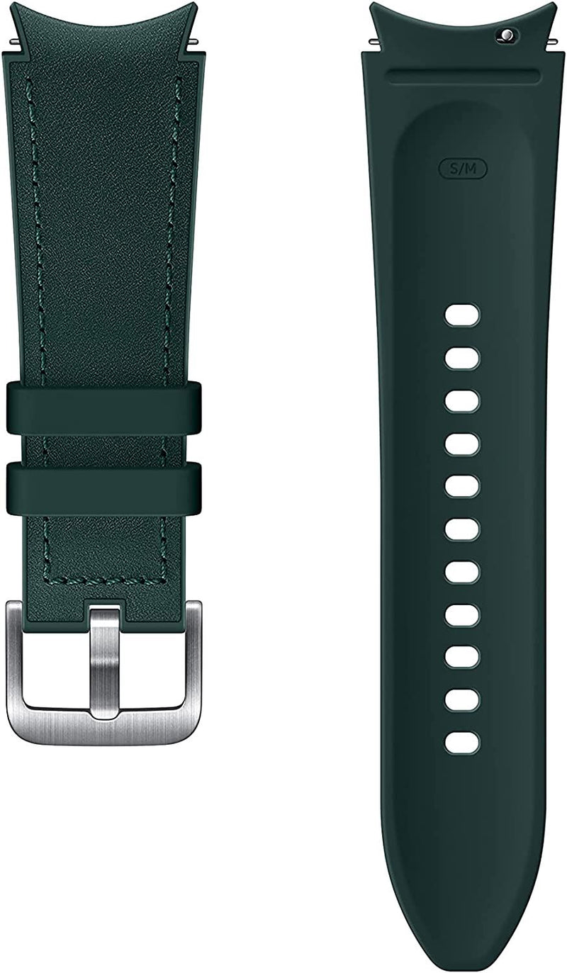 Samsung Galaxy Watch 4/5/5 Pro Hybrid Leather Band 20mm S/M Green - ET-SHR88SGEGEU