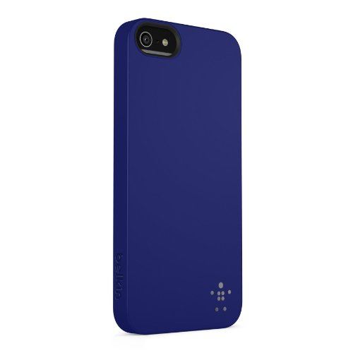 Genuine Belkin Shield Matte Case Cover iPhone 5 5S SE Indigo Blue F8W127vfC06